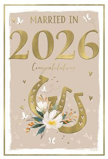 Married in 2026 - wedding card