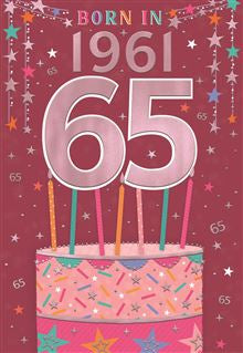 Born in 1961 (female) - 65th Birthday card