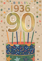 Born in 1936 (male)- 90th birthday card