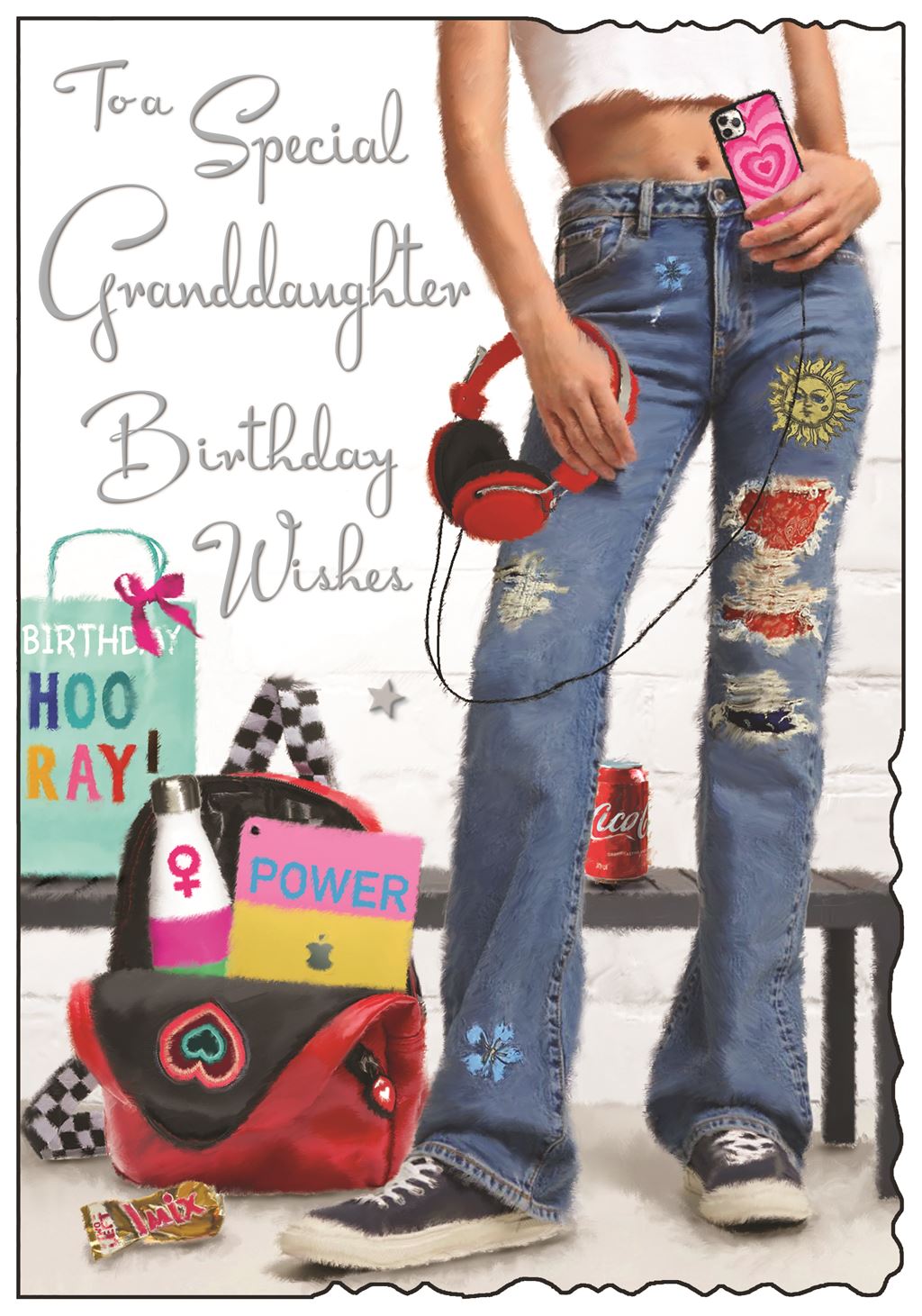 Granddaughter  Birthday card - Jonny Javelin