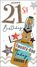 21st Birthday card - Jonny Javelin