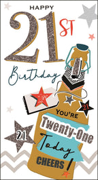 21st Birthday card - Jonny Javelin