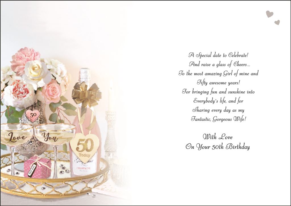 Special Wife on Your 50th  Birthday - Jonny Javelin cards