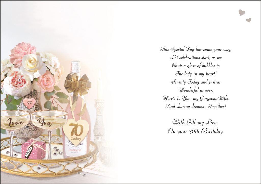 Special Wife on Your70th  Birthday - Jonny Javelin cards