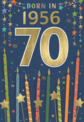 Born in 1956 (male) - 70th birthday card