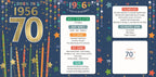 Born in 1956 (male) - 70th birthday card