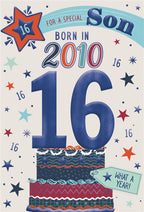 Son, Born in 2010 - 16th birthday card