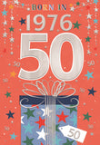 Born in 1976 - 50th birthday card