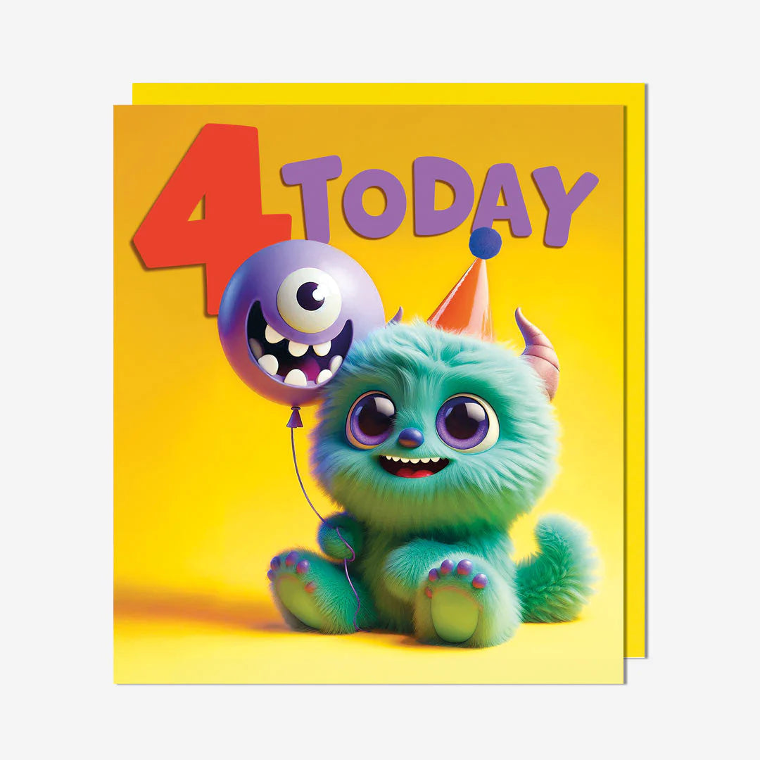 4 Today Monster birthday card