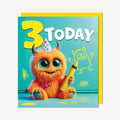 3Today Monster birthday card
