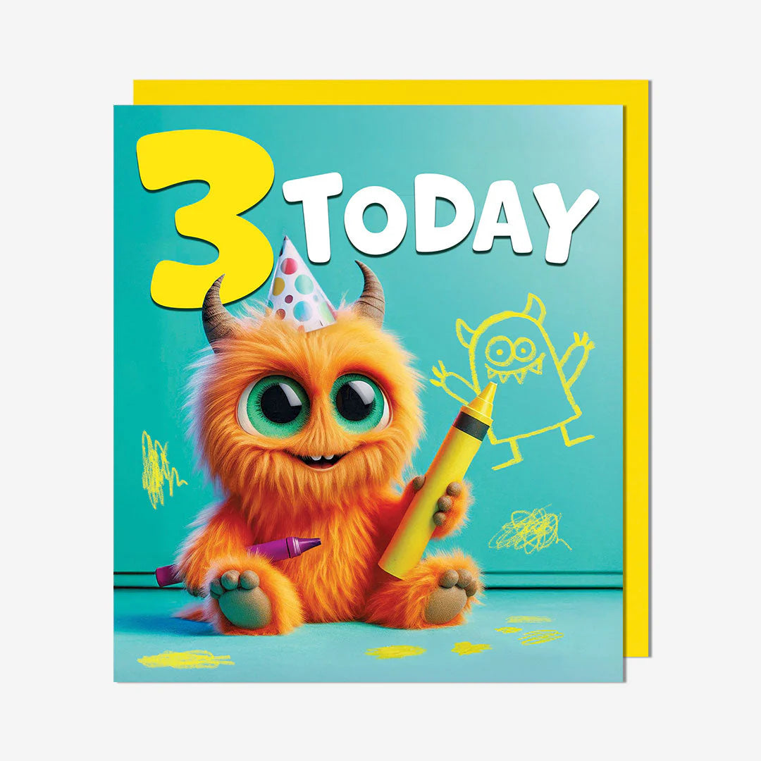 3Today Monster birthday card