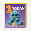 2 Today Monster birthday card