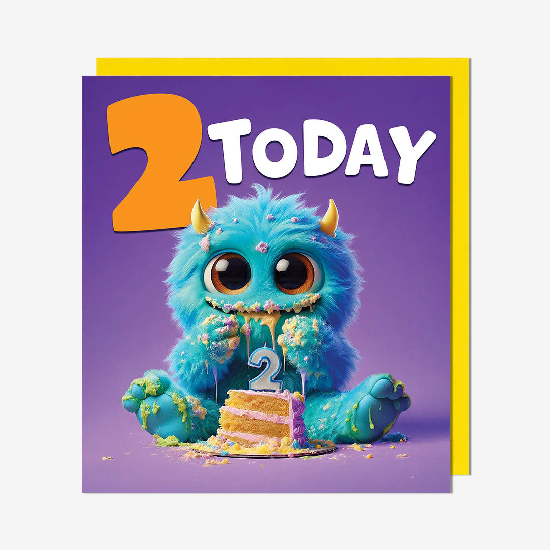2 Today Monster birthday card