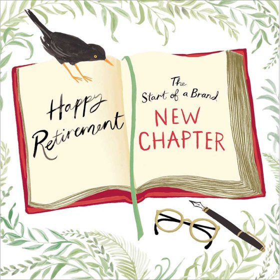 A new Chapter - retirement card