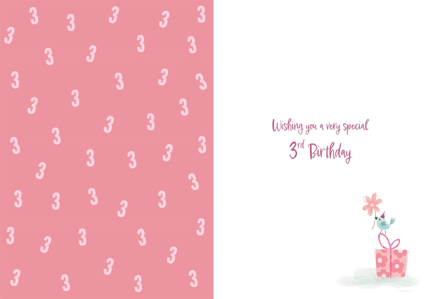 3 (pink)- Birthday card