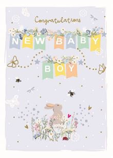 Baby boy - new baby card