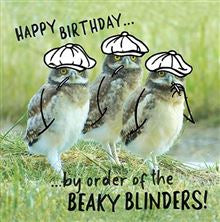 Beaky Blinders- funny birthday card