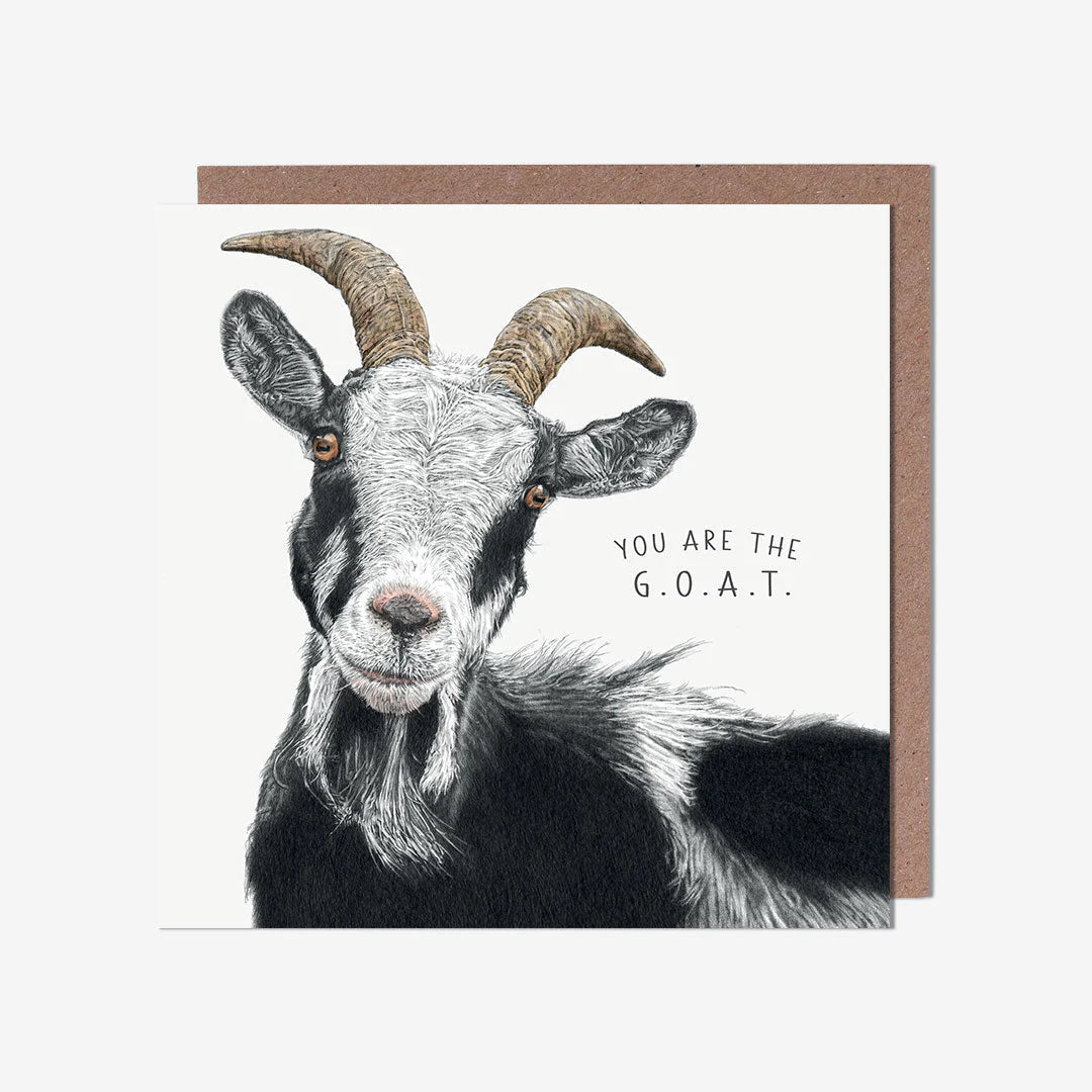 G.O.A,T- birthday card