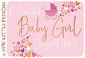 Beautiful Baby Girl - new baby card