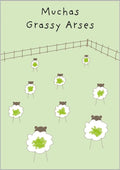Muchas Grassy Arses - Blank Card
