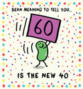 Human bean - 60th birthday card