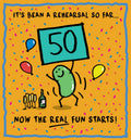 Human bean - 50th   birthday card