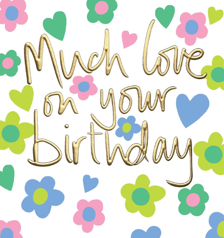Much love - Birthday card