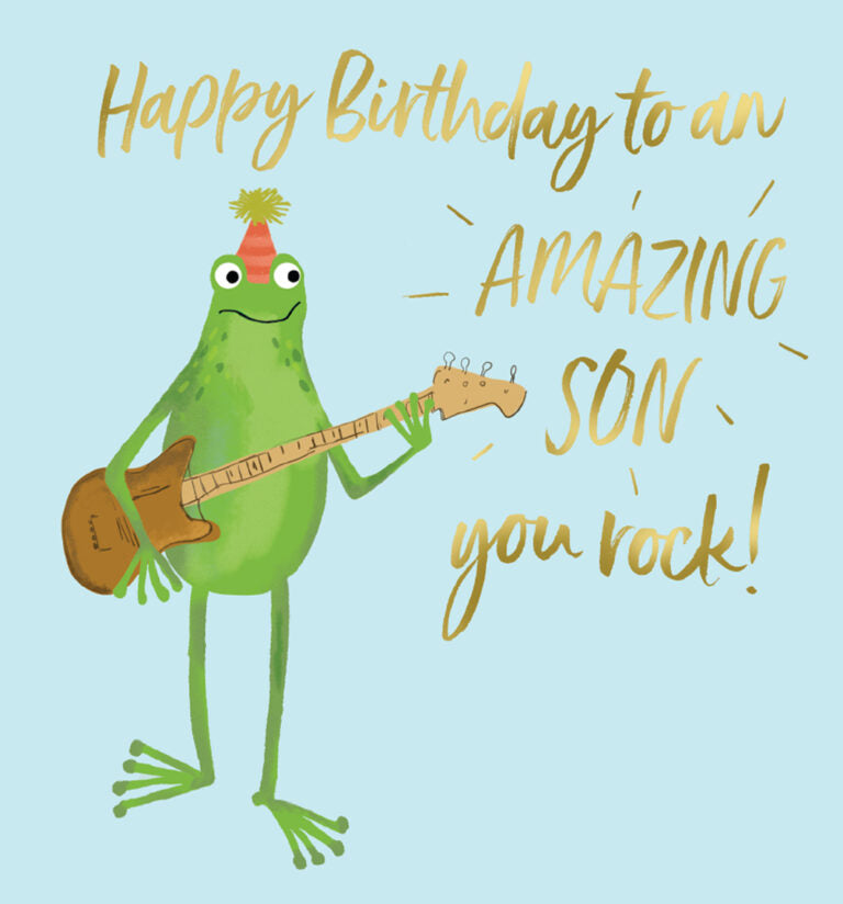 Son, you rock - birthday card