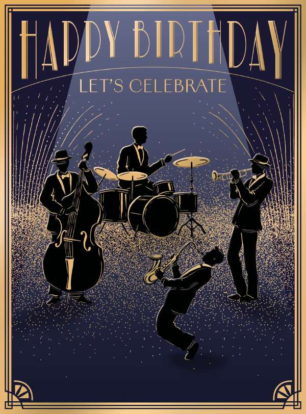All that jazz  Birthday card