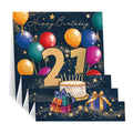 21st balloons pop up card