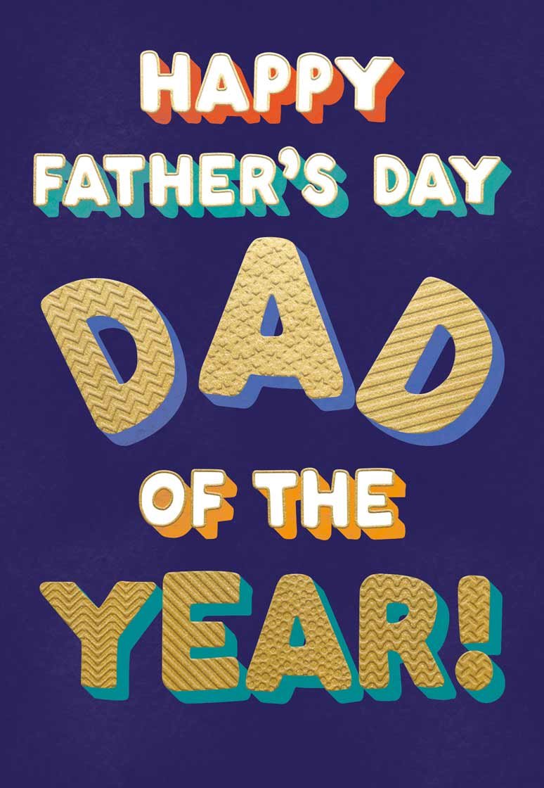 Dad of the Year - Father's Day card