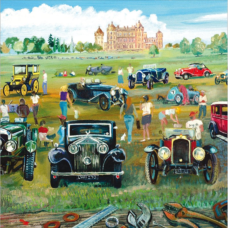 Classic car show -birthday card