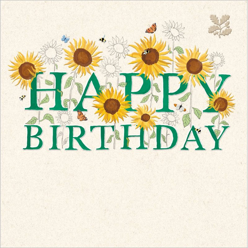 Sunflowers - National Trust birthday card