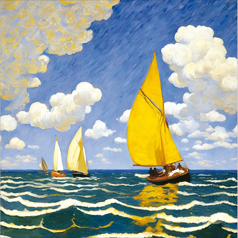 Yacht race -  Birthday card