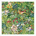 Greenery with animals - blank greeting card