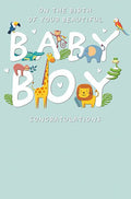 new baby boy card