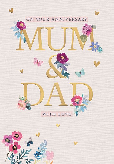 Mum & Dad - Anniversary card