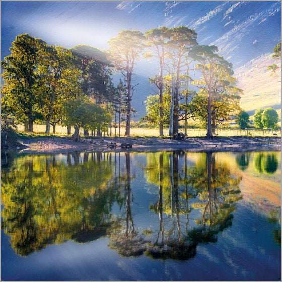 Buttermere lake, cumbria -blank card