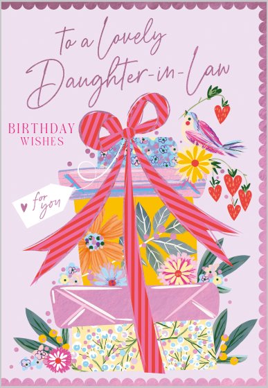 Lovely daughter-in-Law birthday card