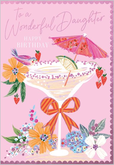 Wonderful Daughter birthday card