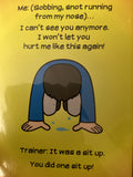 One Sit up  - Cowshed cards