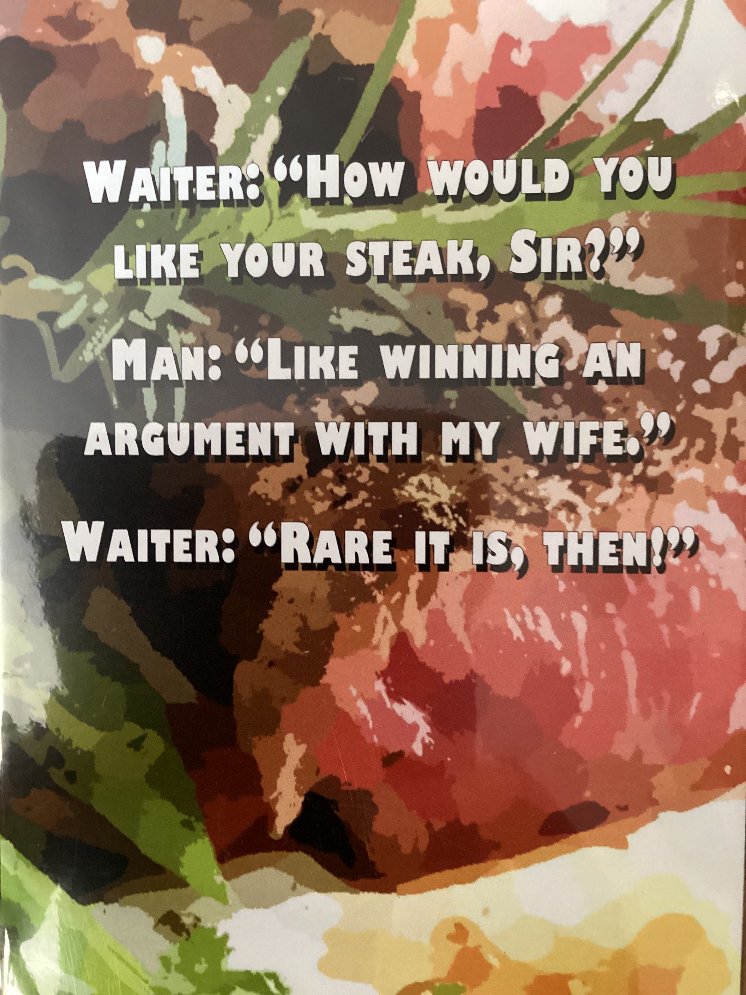 Your steak sir? - Cowshed cards