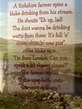 Yorkshire humour - Cowshed birthday card