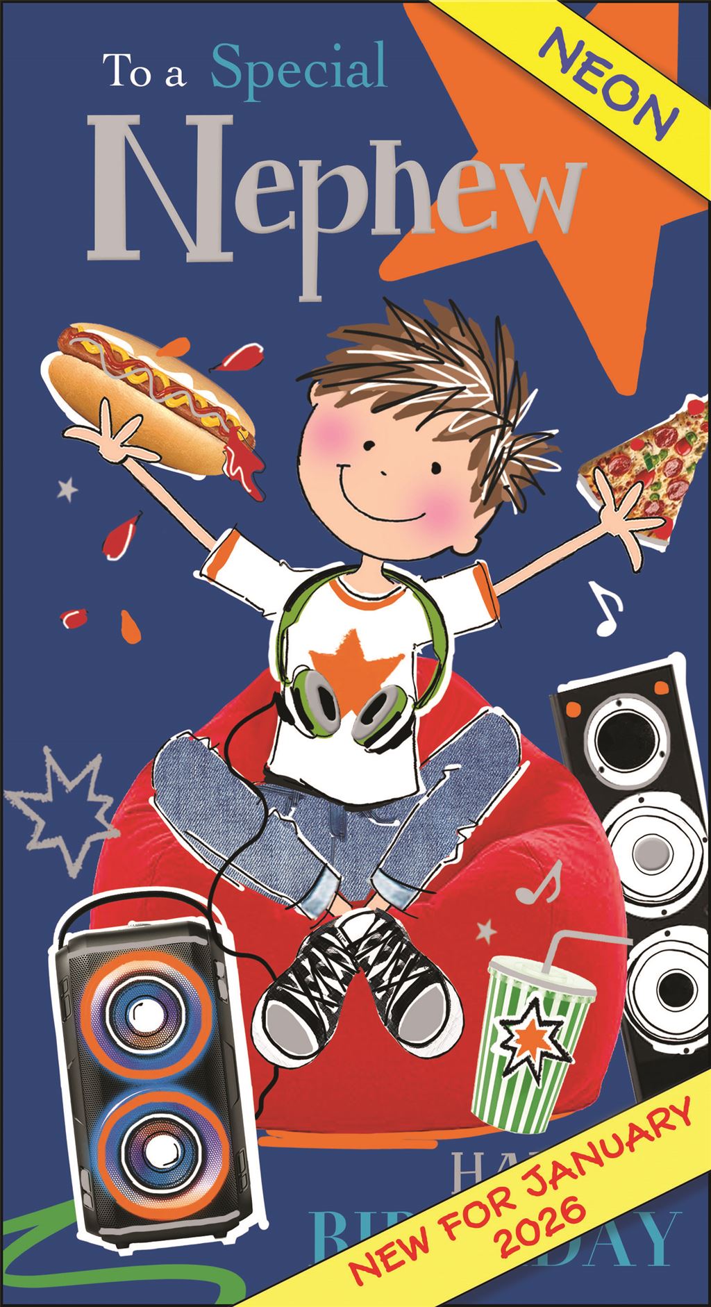 Special Nephew - Jonny Javelin birthday card