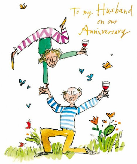 To my Husband -Quentin Blake Anniversary card