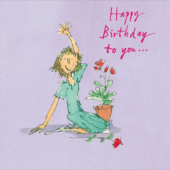 The flowerpot - Quentin Blake birthday card