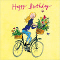 On the bike - Quentin Blake birthday card