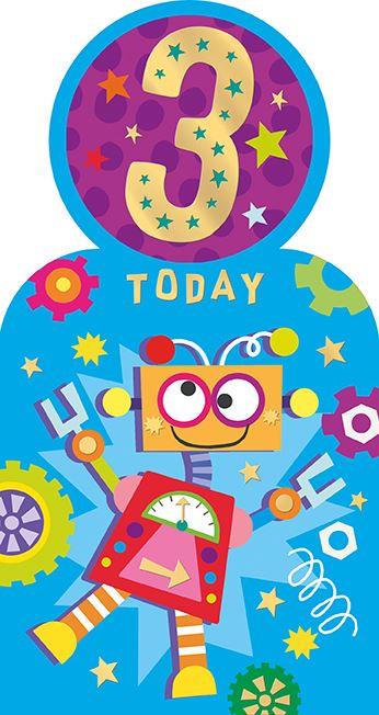 3 Today Birthday card
