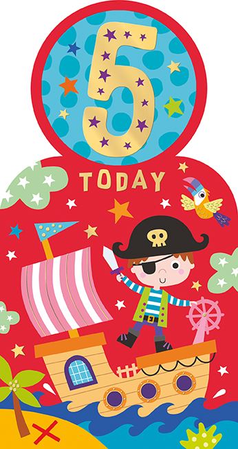 5 Today Birthday card