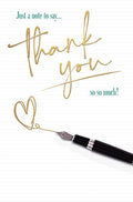 Just a note - Thank you card